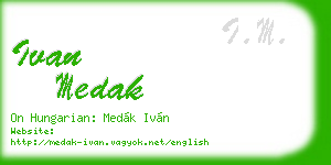 ivan medak business card